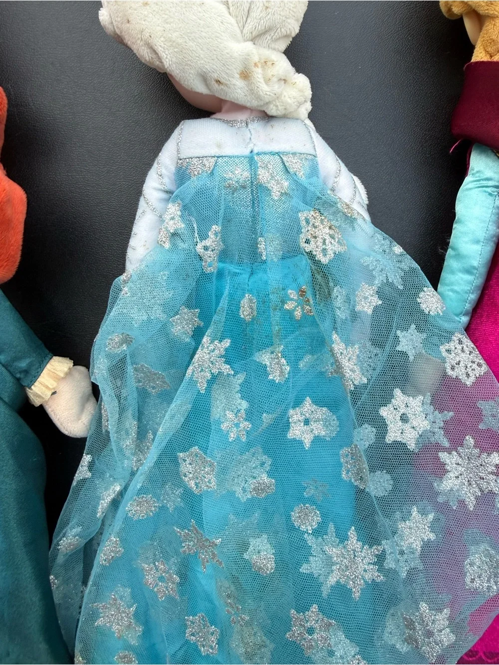 Disney Princess Plush Dolls Set -elsa, ana, and brave character